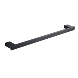 Wall mounted single towel bar
