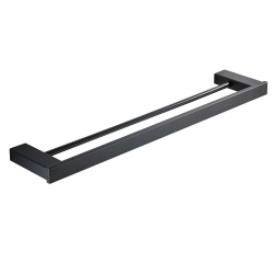 Wall mounted double towel bar