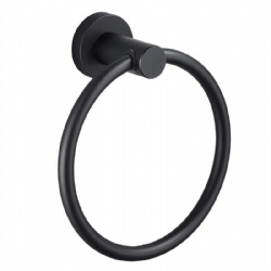 Wall mounted towel ring