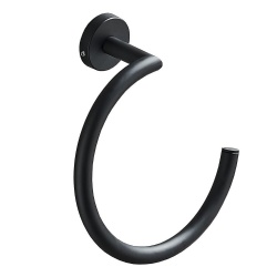 Wall mounted towel ring