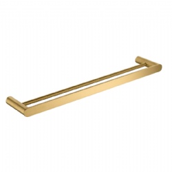 Wall mounted double towel bar